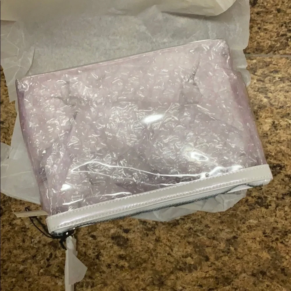 Pink Clear Victoria’s Secret Large Makeup Bag (NWT)